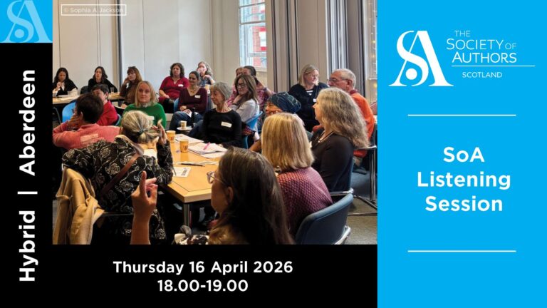 SoA Listening Session | Society of Authors in Scotland AGM