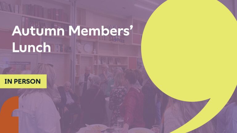 SoA Autumn Members’ Lunch