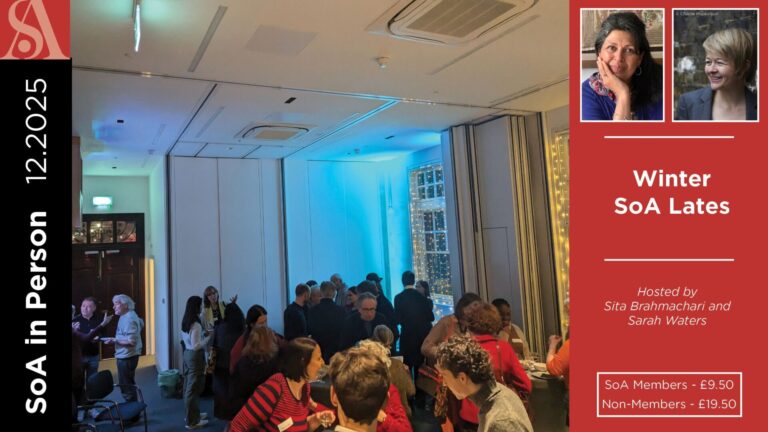 SoA in Person | Winter SoA Lates – Hosted by Sita Brahmachari and Sarah Waters