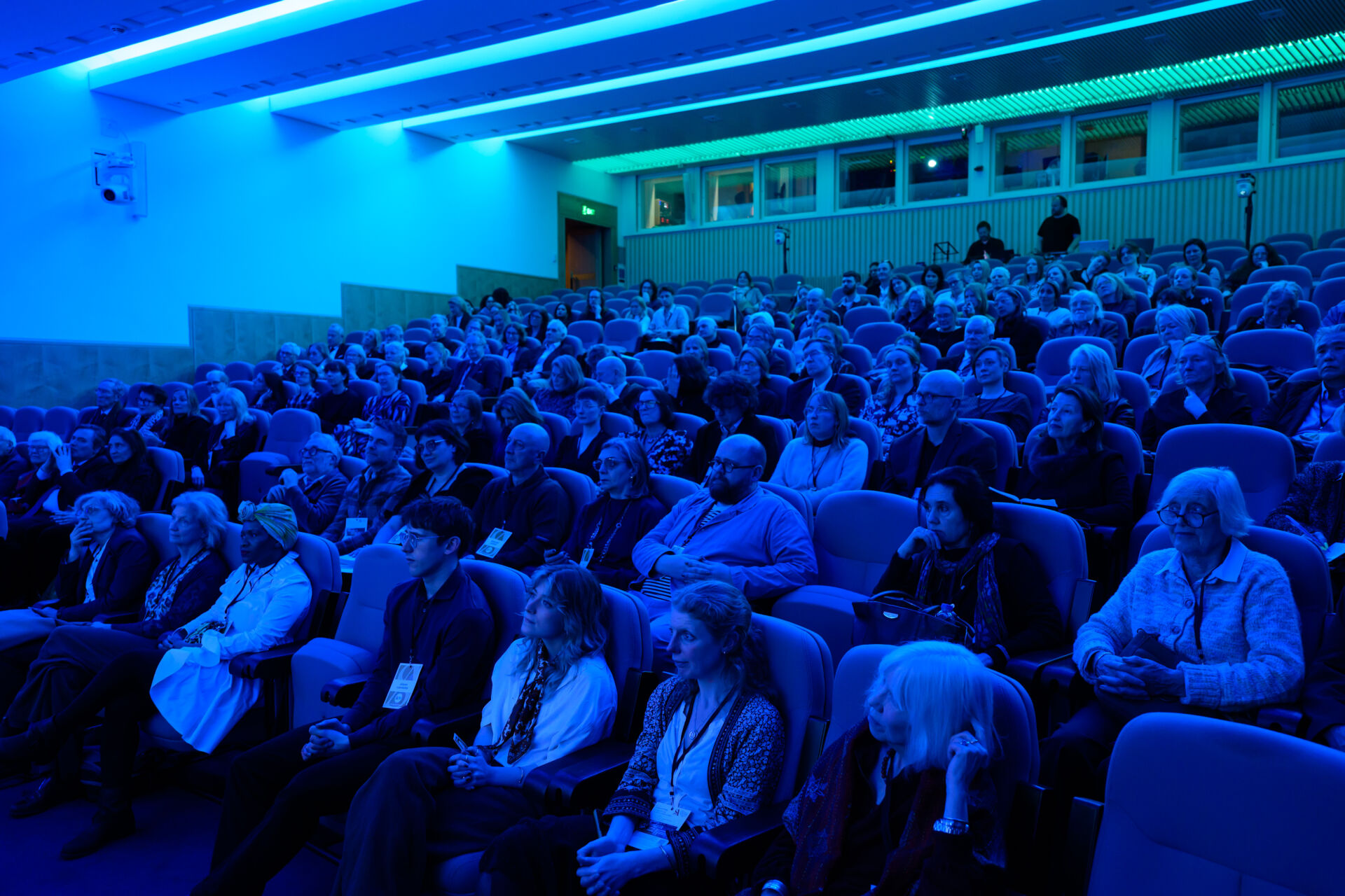 The audience watching the ceremony