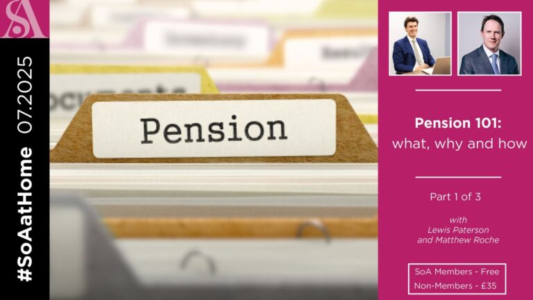 Professional Development – Pension 101 – what, why and how