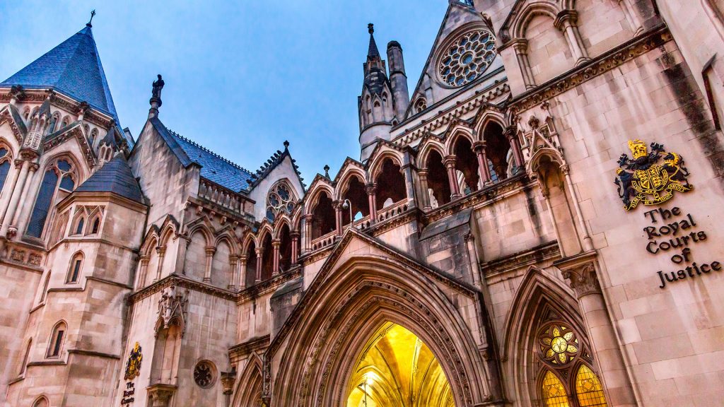 Royal Courts of Justice — the scene of many SLAPPs lawsuits in the UK (photograph © William Perry / Adobe Stock)