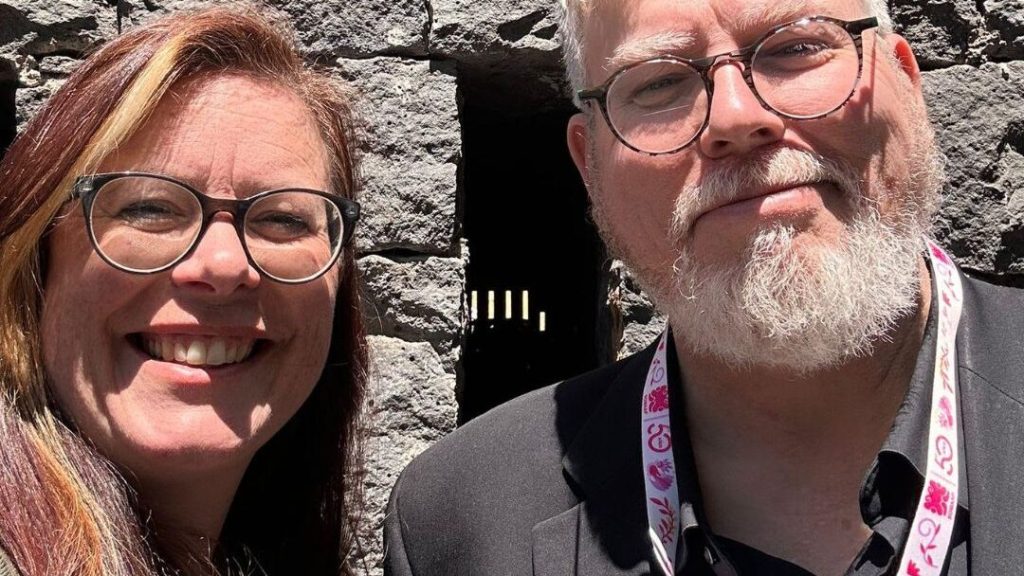 Anna Ganley and John Degen at the 2026 IAF AGM